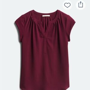 Women's Burgundy Top